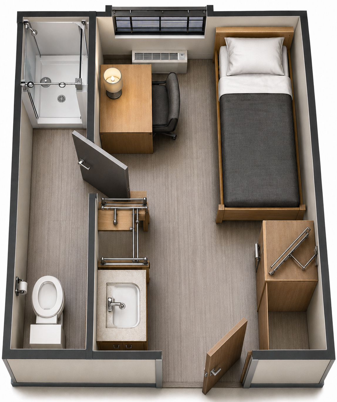 Mine Dorm Room Sample Dollhouse Plan