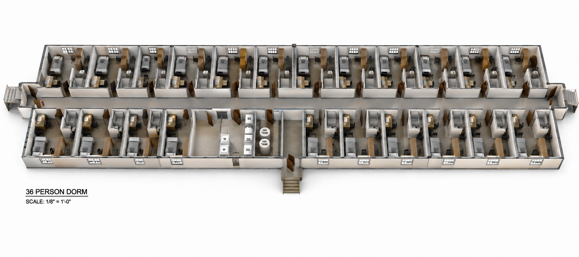 Sample Mine Camp Building Dollhouse Plan